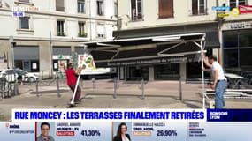 Lyon: les restaurateurs de la rue Moncey ont finalement retiré leurs terrasses