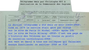 Viral, ce montage a été confondu avec le dernier télégramme envoyé.
