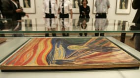 "Le cri" d'Evard Munch, exposé au musée d'Oslo, en 2006. 