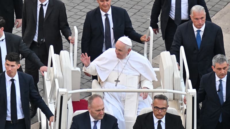 Le pape François samedi 25 juin 2022 à Rome. 