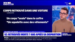 Hauts-de-Seine: le corps d'une femme, disparue depuis 2017, retrouvé dans le coffre d'une voiture