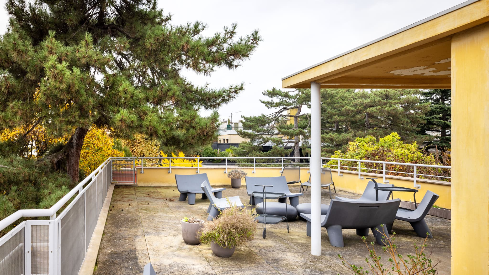 Le toit-terrasse de la maison Miestchaninoff.