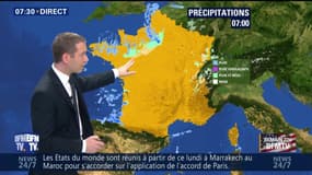 La météo pour ce lundi 7 novembre 2016