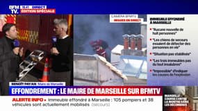 Immeuble effondré à Marseille: "Les secours sont arrivés dans les cinq minutes", affirme le maire Benoît Payan