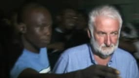 Loïk Le Floch-Prigent lors de son arrestation, le 15 septembre 2012 à Abidjan
