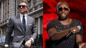 James Bond incarné par Daniel Craig, le chanteur Gims