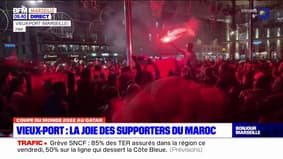 Marseille: liesse sur le Vieux-Port après la qualification du Maroc pour les huitièmes de finale de la Coupe du monde