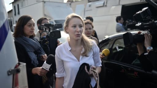 La députée FN Marion Maréchal-Le Pen, le 4 mai 2015 au siège du FN, à Nanterre.