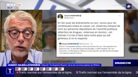 Policiers blessés à la Guillotière: le député du Rhône Hubert Julien-Laferrière dénonce les accusations hâtives de Gérald Darmanin