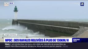Côte d'Opale: des rafales à plus de 130 km/h relevées à Boulogne-sur-Mer
