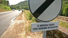 "Le nouveau monde vous demande de ralentir", le panneau anti-80km/h en Corrèze