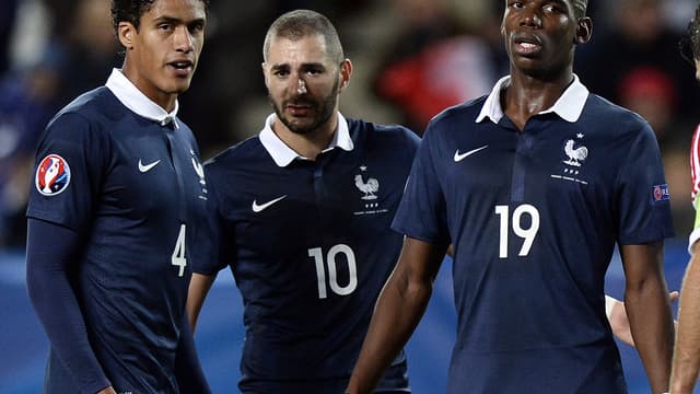 Raphaël Varane, Karim Benzema, Paul Pogba