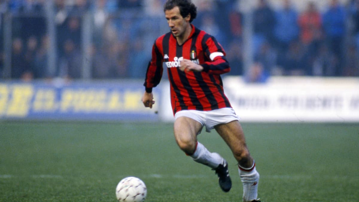 Franco Baresi formait la charnière du grand Milan AC d'Arrigo Sacchi, vainqueur de la C1 en 1989 et 1990 Franco Baresi formait la charnière du grand Milan AC d'Arrigo Sacchi, vainqueur de la C1 en 1989 et 1990