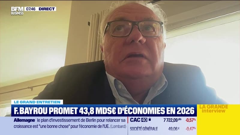 Le Grand entretien : François Bayrou promet 43,8 milliards d'euros d'économies en 2026 - 17/07