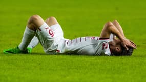Alexis Saelemaekers, blessé lors de la rencontre entre Empoli et Milan le 1er octobre 2022.