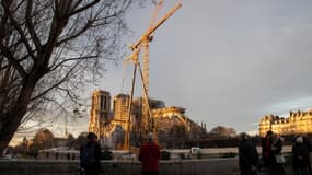 La cathédrale Notre-Dame de Paris en travaux, le 19 décembre 2019