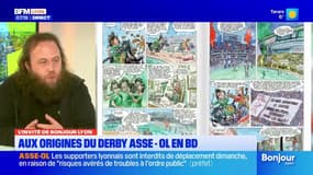 Les origines du derby ASSE - OL en bande dessinée