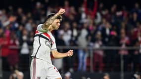 Lucas Beraldo, le 1er juin 2023, en Coupe du Brésil