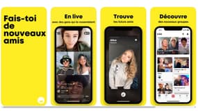 Capture d'écran de la présentation de l'application Yubo sur l'App Store