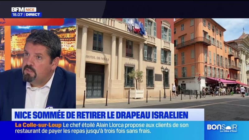 Nice: le préfet demande à ce que le drapeau israélien soit retiré de la façade de la mairie