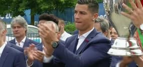 La sélection portugaise présente son trophée à Marcoussis
