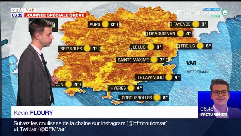 Météo Var: un mardi ensoleillé puis nuageux, 17°C à Fréjus