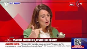 "Quelque soit le Premier ministre, le programme sera le même", assure Marine Tondelier (Écologistes)