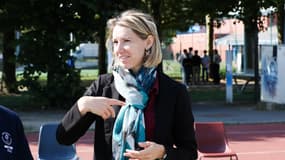 Marie-Amélie Le Fur lors de la journée nationale du sport scolaire, le 18 septembre 2024 à Paris