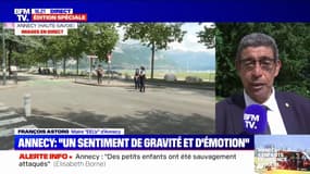 Attaque au couteau à Annecy: "Des enfants sont sortis du bloc opératoire", indique le maire "EELV" d'Annecy, François Astorg 