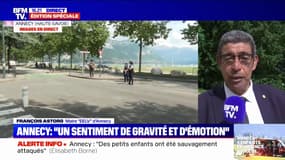 Attaque au couteau à Annecy: "Des enfants sont sortis du bloc opératoire", indique le maire "EELV" d'Annecy, François Astorg 