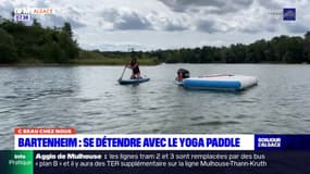 C beau chez nous: à la découverte du yoga paddle à Bartenheim