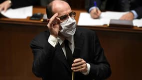 Le Premier ministre, Jean Castex, le 1er décembre 2020 à l'Assemblée nationale à Paris 