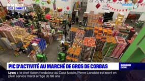Pic d'activité au marché de gros de Corbas