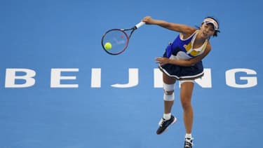 La joueuse chinoise Peng Shuai lors d'un match du tournoi WTA de Pékin, le 2 octobre 2017 