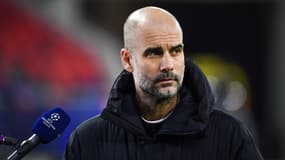 Pep Guardiola face à la presse