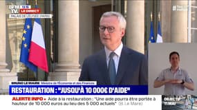 Réouverture restauration: Bruno Le Maire "se donne jusqu'à la fin mai pour voir comment évolue la situation sanitaire"