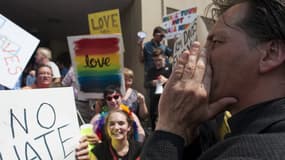 Des protestants pour le droit des homosexuels le 3 septembre 2015