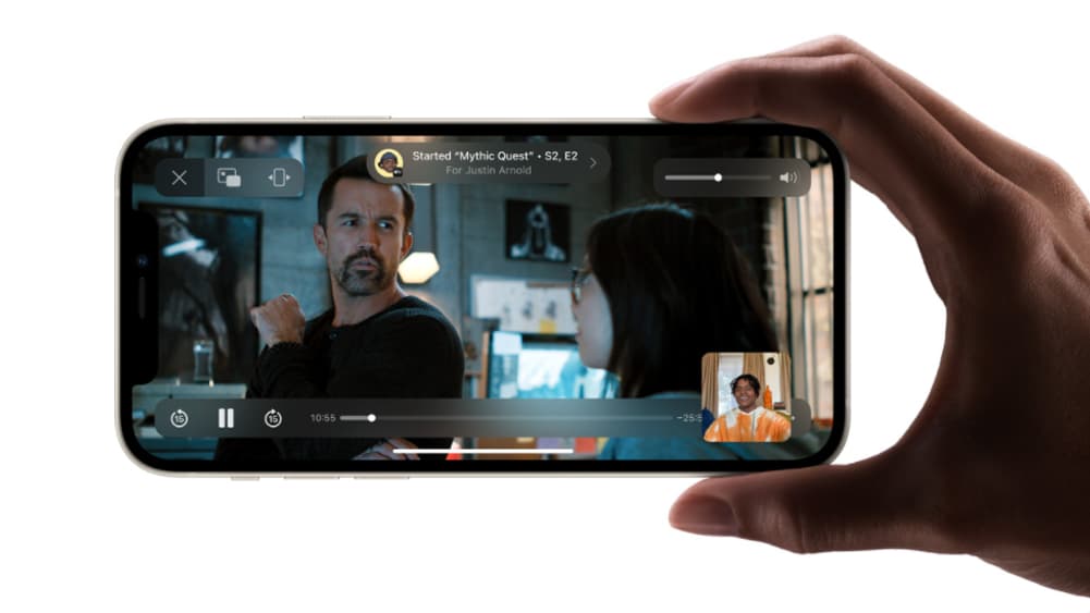 Capture d'écran d'iOS 15