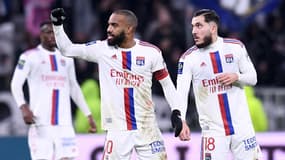 Alexandre Lacazette et Rayan Cherki