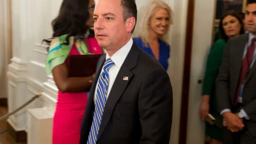 Reince Priebus a été remplacé par un ancien général des Marines, John Kelly, en juillet 2017 Reince Priebus a été remplacé par un ancien général des Marines, John Kelly, en juillet 2017