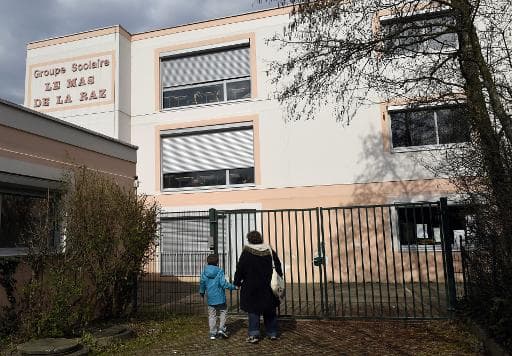 Le 24 mars 2015, vue de l'école de Villefontaine que dirigeait un homme mis en examen pour viols