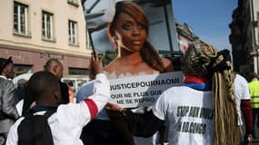 Des proches de Naomi Musenga défilent lors d'une marche blanche le 16 mai 2018 à Strasbourg.