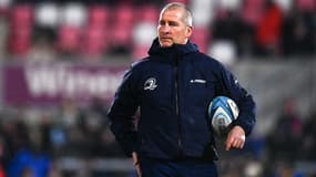 Stuart Lancaster avant le match Ulster-Leinster, en mars 2022