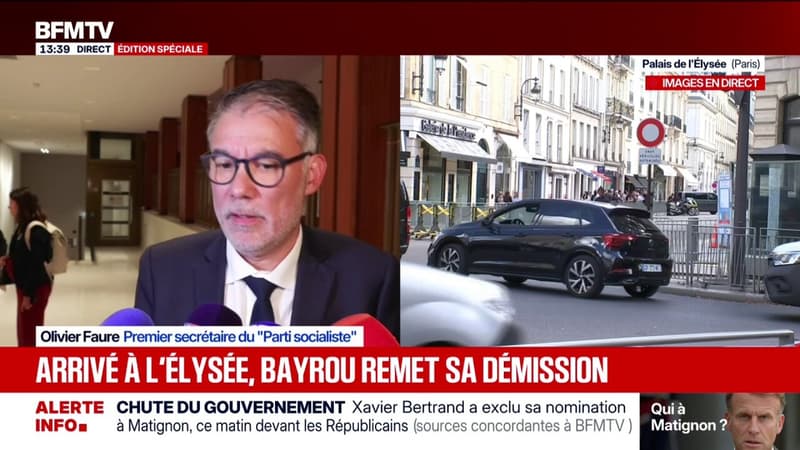 Futur Premier ministre: Olivier Faure (PS) prévient Emmanuel Macron de ne pas 