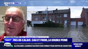 "Le froid ne va pas arranger les choses": Jacques Delattre, maire de la commune d'Elnes (Pas-de-Calais), touchée par les inondations, réagit à l'épisode de froid prévu la semaine prochaine