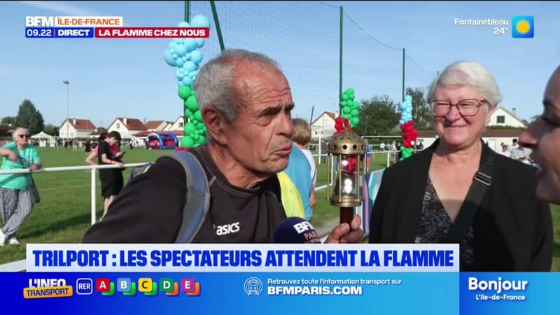 Flamme paralympique au Trilport: ce spectateur a fabriqué sa torche (1/1)