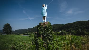La statue de Melania Trump à Sevnica où elle a passé son enfance, dans une ville de l'est de la Slovénie.