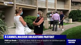 À Cannes, le masque est obligatoire, y compris dans les halls d'immeuble