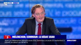 Pour Antoine Diers (Les Amis d’Éric Zemmour), Jean-Luc Mélenchon et Éric Zemmour "sont les derniers intellectuels de la politique"