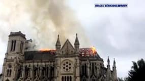 Nantes: un incendie ravage la basilique Saint-Donatien